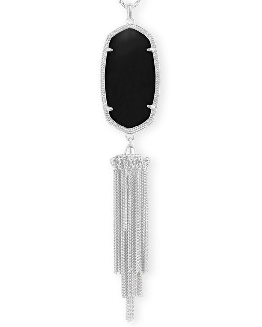 Kendra Scott Rayne Long Pendant Necklace in Black