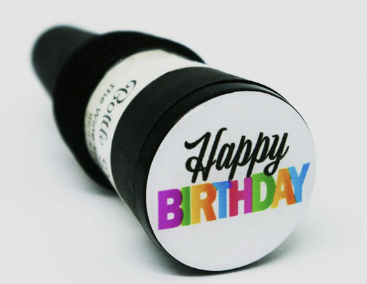 Wine Steward Bottle Stopper (Happy Birthday)