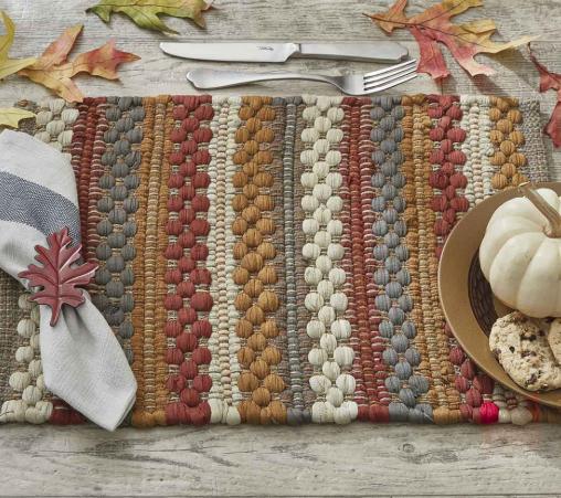 Park Design Gathered Pumpkin Chindi Placemat