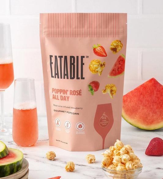 Poppin' Rosé All Day - Gourmet Candied Popcorn