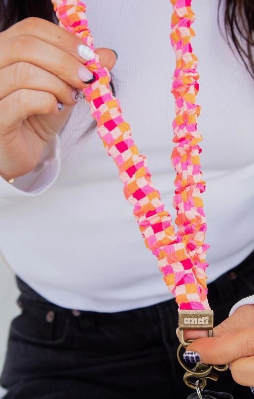Andi X Katie Lynn Bright Checkered Lanyard