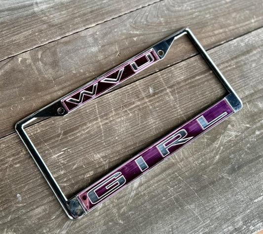 West Virginia Girl Plate Frame