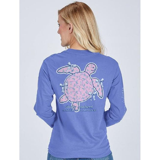 Simply Southern Long Sleeve Turtle Bow Tee