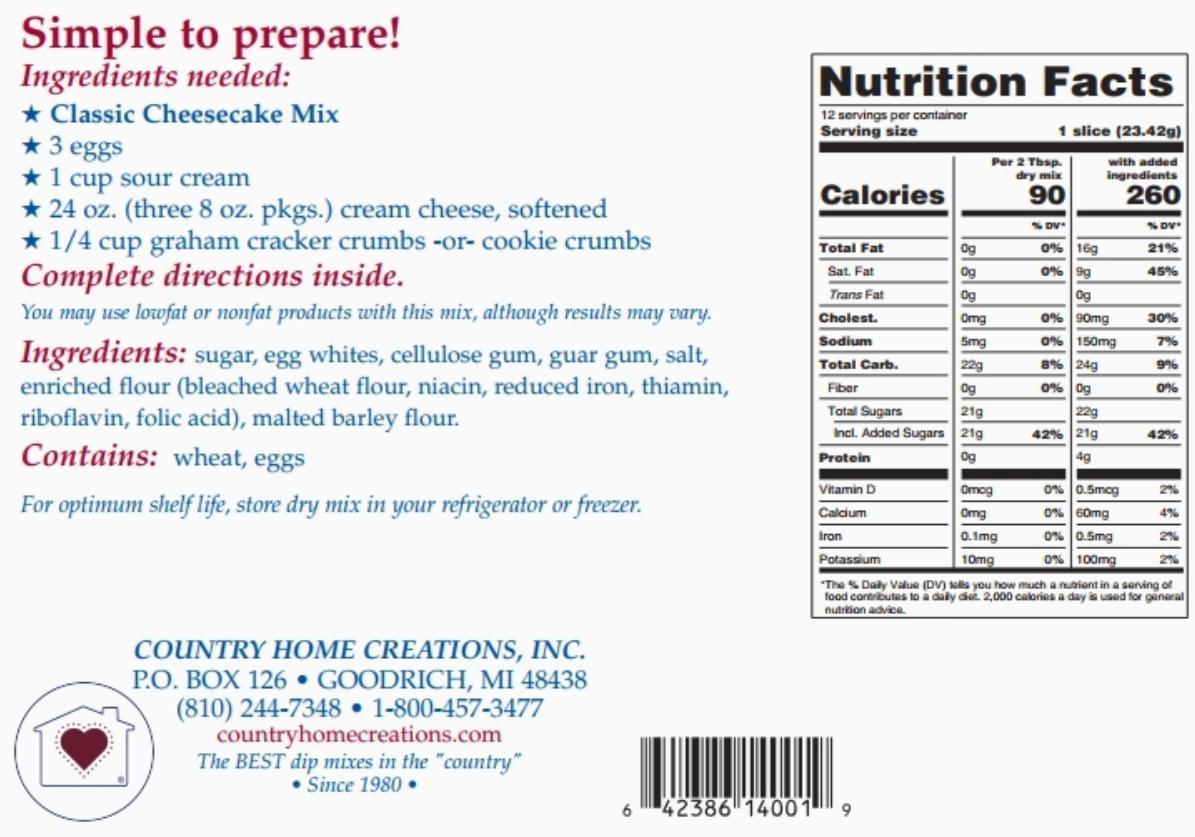 Classic Cheesecake Mix