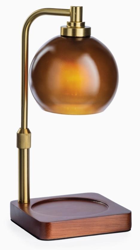 Amber Sphere Candle Warmer Lamp