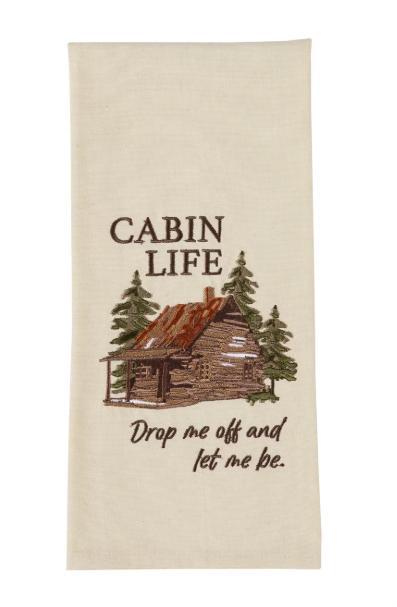 Cabin Life Decorative Dishtowel
