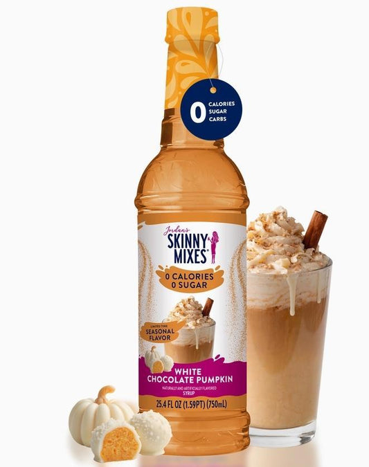 Jordan's Skinny Mixes Sugar Free White Chocolate Pumpkin Syrup