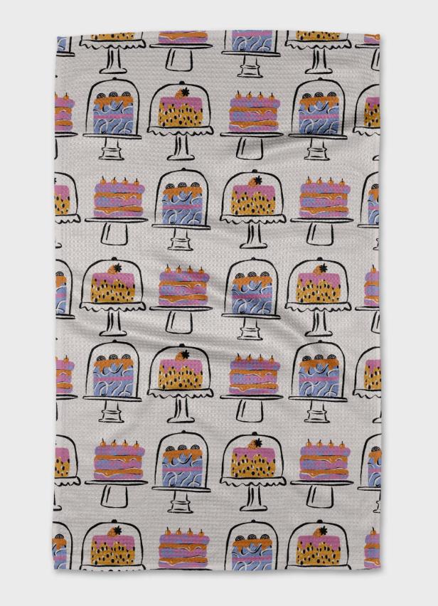 Geometry Kitchen Tea Towel Cakes In The Window