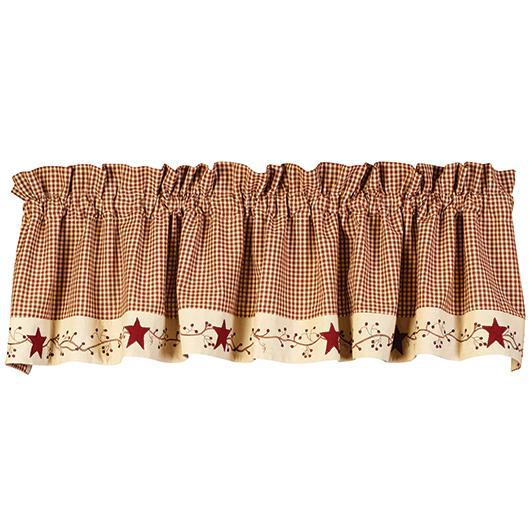 Stars 'N' Berries Lined Valance