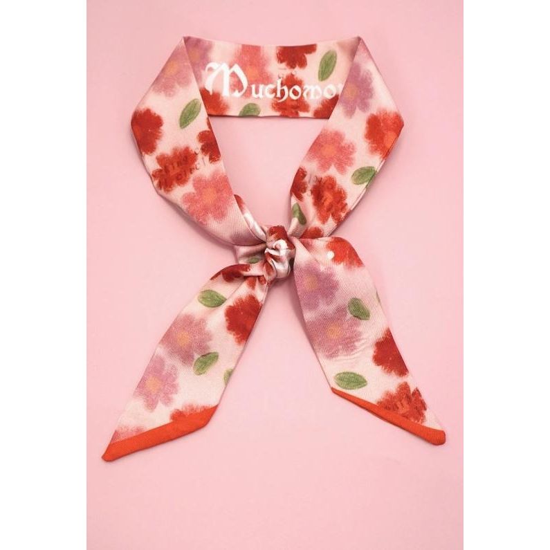 Soft Silky Skinny Twilly Scarf Necklace Wrap