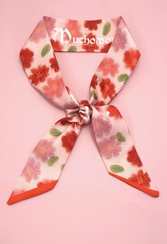 Soft Silky Skinny Twilly Scarf Necklace Wrap