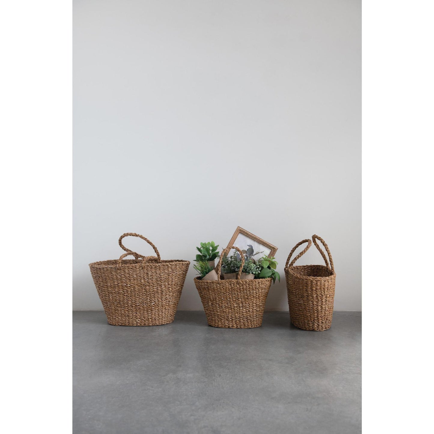 Hand-Woven Tote with Handles