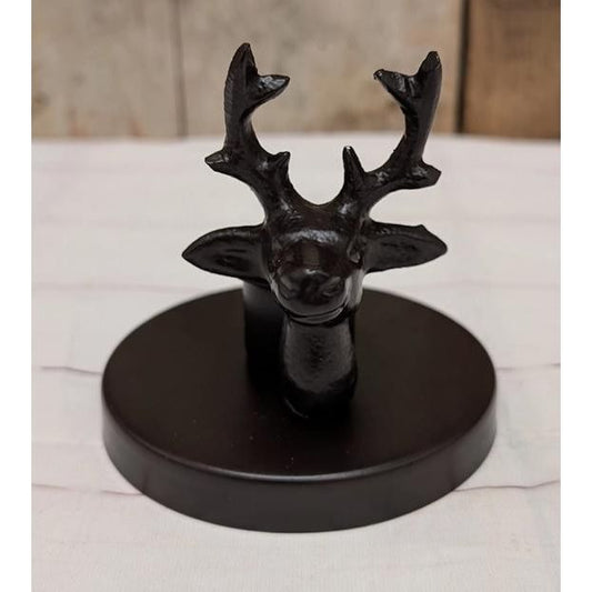 Metal Deer On Taper Holder