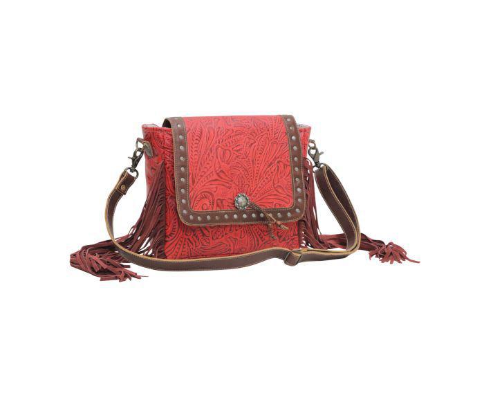 Myra Cherry Pops Leather & Hairon Bag (S-5647)