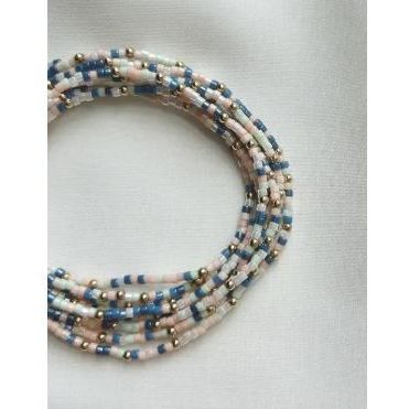 Back Bay Bead Company Stretch Bracelet (Coastal Cool)