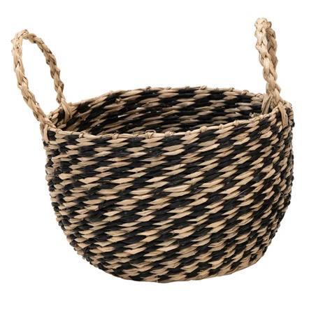 Hand-Woven Seagrass Baskets with Handle