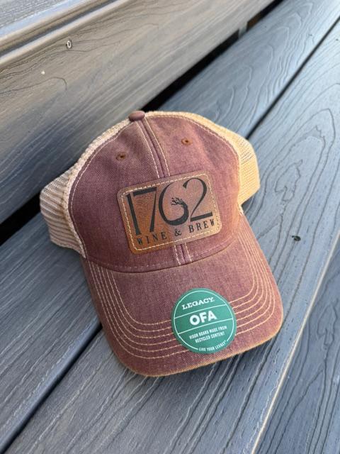 1762 Wine & Brew Legacy Burgundy Mesh Patch Hat