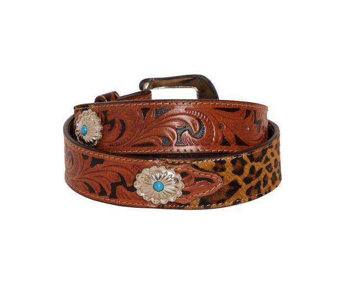 Myra Fanciful Hand-Tooled Leather Belt (S-4055)