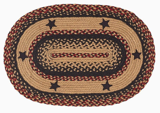 Blackberry Star Braided Rug & Tabletop Collection BR-263
