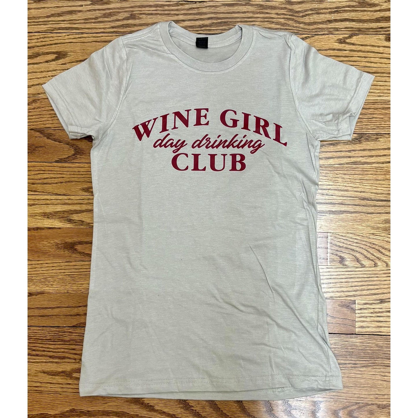 Wine Girl Day Drinking Club Short Sleeve Tee (Clay)