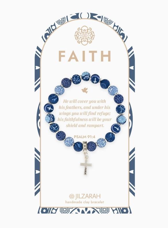 Jilzarah Blue Faith Bracelet