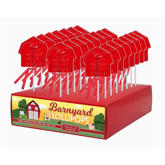 Red Barnyard Lollipops