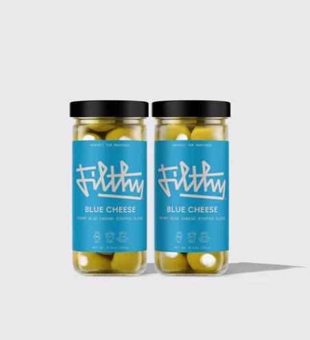 Filthy Blue Cheese (Creamy Blue Cheese Stuffed Olives)