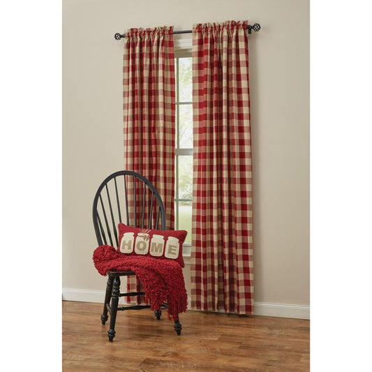 Wicklow Check Lined Panels (Garnet)