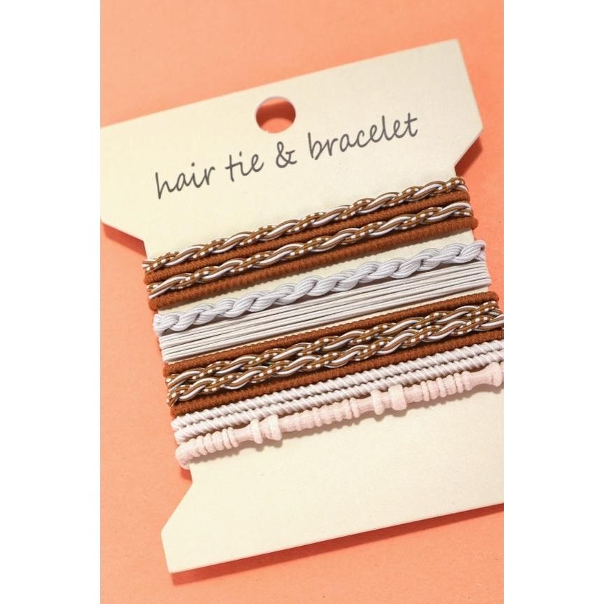 Boho Dual Function Knot Bracelet Hair Ties