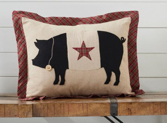 Cider Mill Primitive Pig Pillow