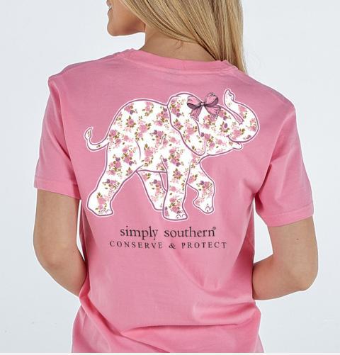 Simply Southern Short Sleeve Elephant Tee