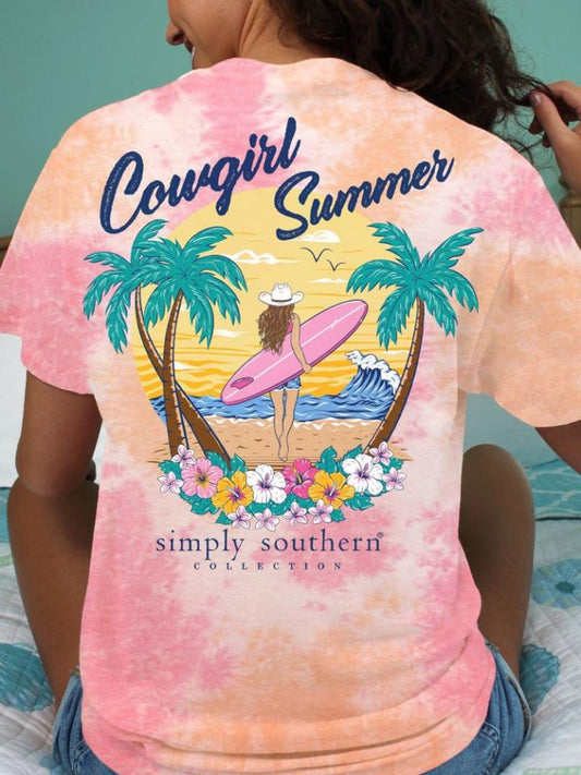 Simply Southern Short Sleeve Tee Cowgirl Summer