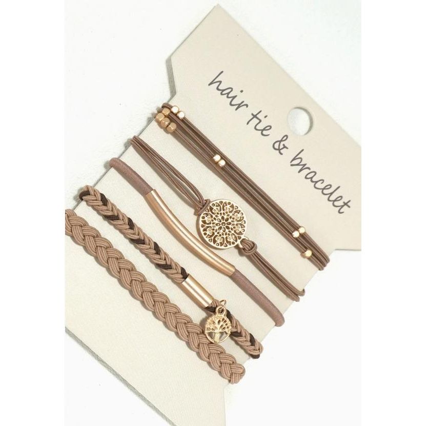 Boho Dual Function Knot Bracelet Hair Ties