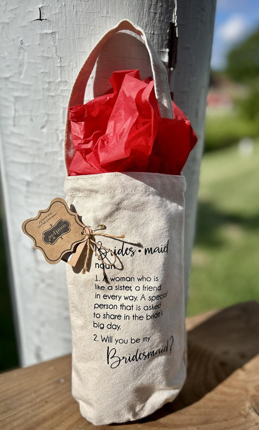 Bridesmaid Proposal Wine Bag