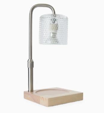Silver Hobnail Candle Warmer Lamp