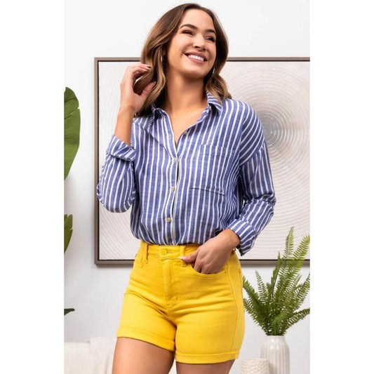 Judy Blue Tummy Control Garment Dyed Shorts