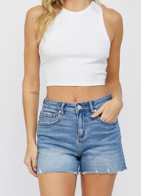 Mica High Rise Cut off Shorts