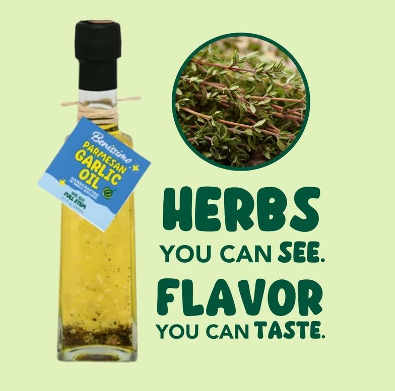 Benissimo Parmesan Garlic Evoo Blend