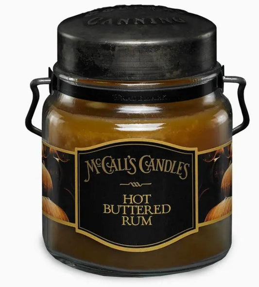 McCall's Candles Double Wick Classic 16oz- Hot Buttered Rum