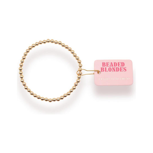 Beaded Blondes 4MM Gold Beaded Bracelet