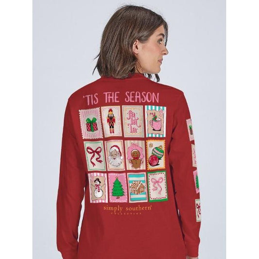 Simply Southern Long Sleeve Christmas Stamps Tee