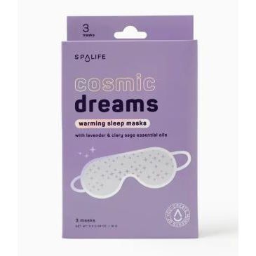 Cosmic Dreams Warming Sleep Masks, Spa Eye Masks - 3 Masks