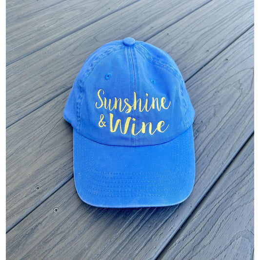 Sunshine & Wine Hat (Blue)