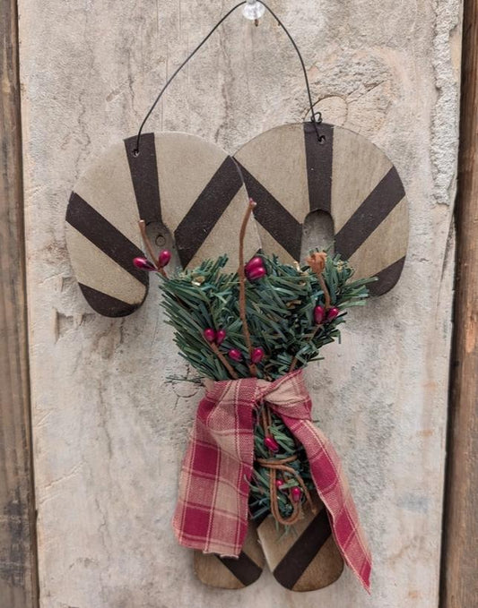 Primitive Candy Cane Hanger