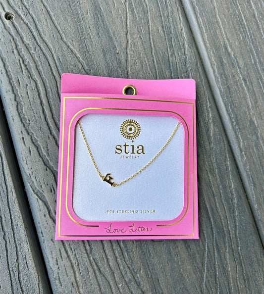 "F" Necklace (Gold)