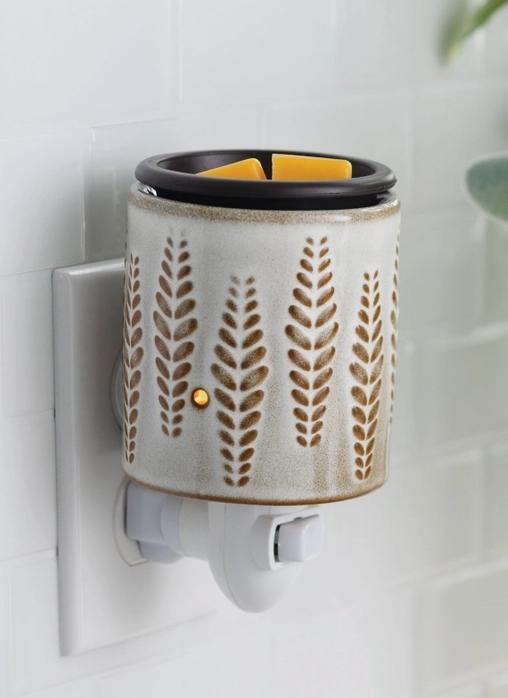 Wheat & Ivory Flip Dish Pluggable Fragrance Warmer