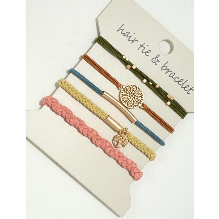 Boho Dual Function Knot Bracelet Hair Ties