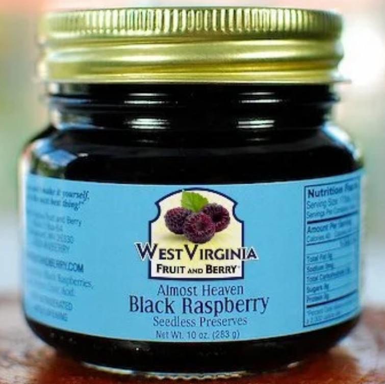 West Vriginia Fruit & Berry Almost Heaven Black Raspberry Preserves