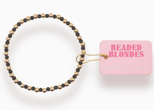 Beaded Blondes Black Demi Bracelet