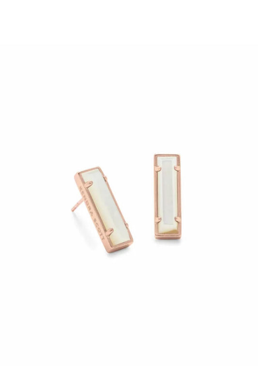 Kendra Scott Lady Stud Earrings in Rose Gold